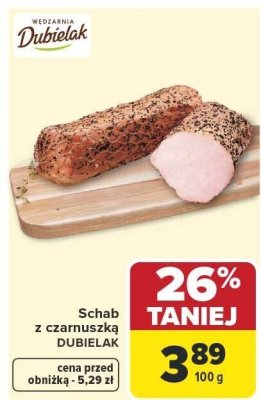 Schab z czarnuszką DUBIELAK promocja w Carrefour