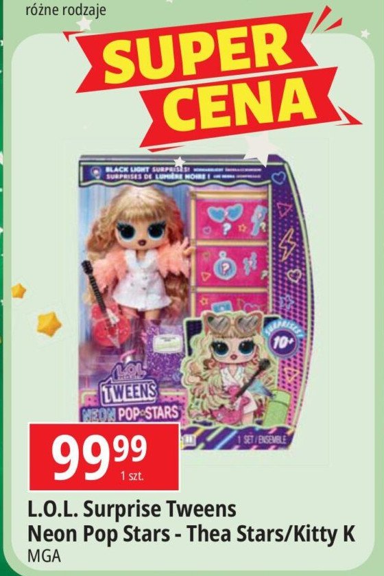 Lalka tweens neon pop stars thea stars LOL SURPRISE promocja