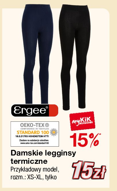 Legginsy damskie xs-xl Ergee promocja