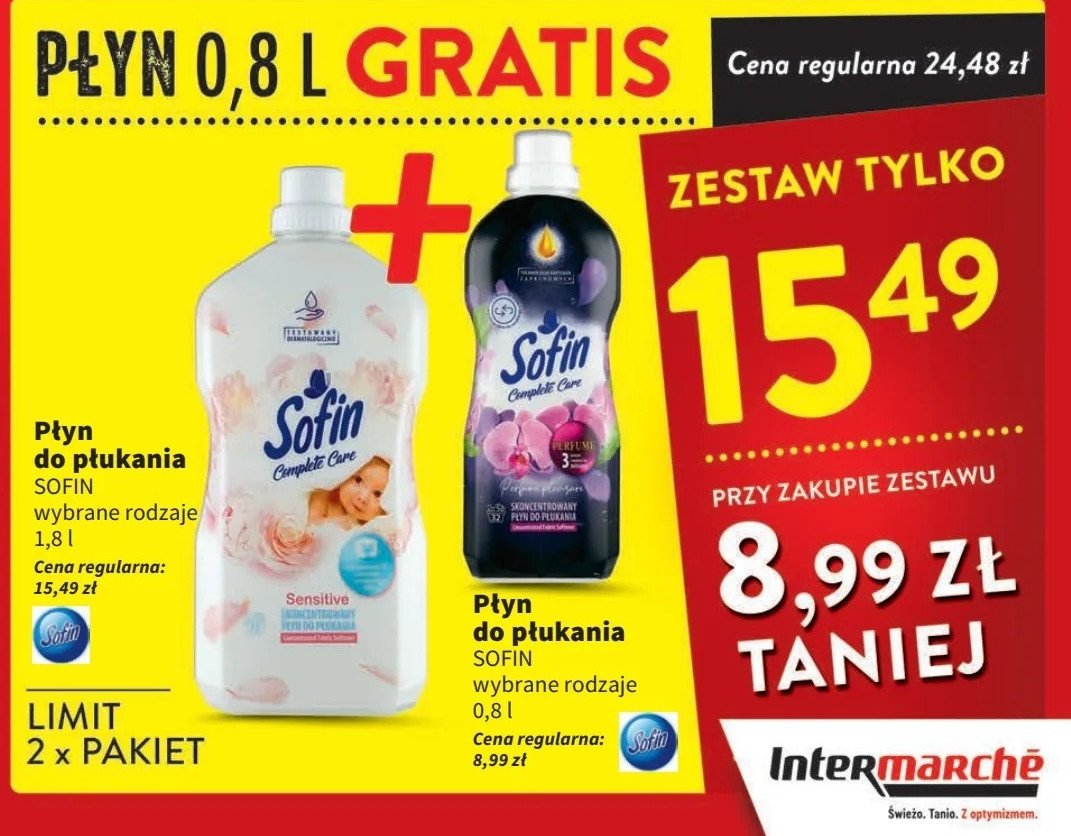 Płyn do płukania pleasure SOFIN COMPLETE CARE promocja