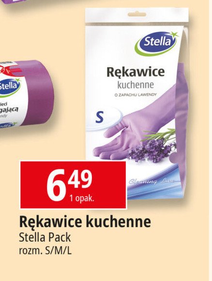 Rękawice kuchenne o zapachu lawendy s Stella promocja w Leclerc