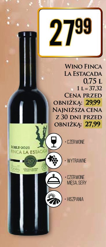 Wino wytrawne FINCA LA ESTACADA promocja
