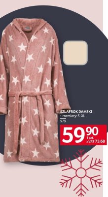 Szlafrok damski w gwiazdki promocja w Selgros