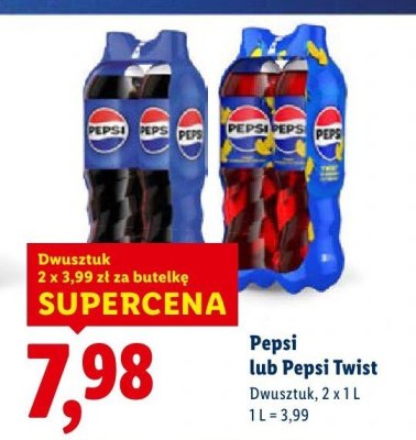 Napój gazowany 2 x 1 l promocja w Lidl
