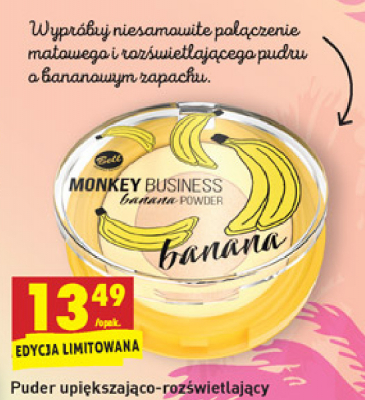 Puder bananowy upiększająco-rozświetlający Bell monkey business promocja