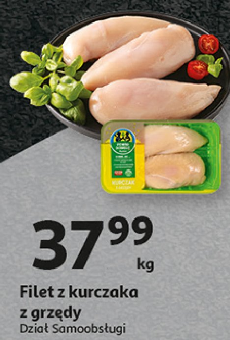 Filet z piersi kurczaka z grzędy Auchan pewni dobrego promocja