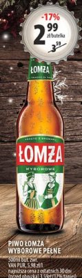 Piwo Łomża Wyborowe Pełne promocja w Arhelan