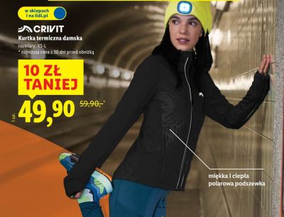 Kurtka termiczna damska  promocja w Lidl