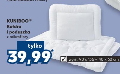Kołdra + poduszka z mikrofibry 90 x 135 + 40 x 60 cm Kuniboo promocja