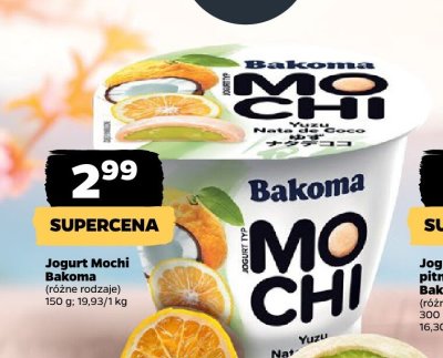 Jogurt Mochi różne rodzaje promocja w Netto