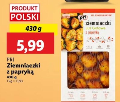 Ziemniaczki już gotowe z papryką Pri promocja