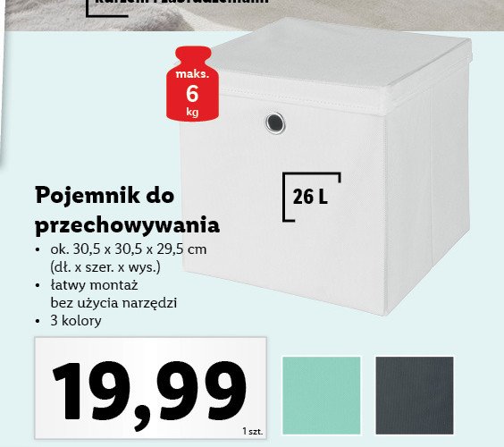 Pojemnik do przechowywania 26 l LIVARNO HOME promocja