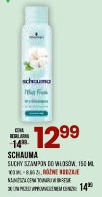 Szampon suchy Schauma Thai Fresh do włosów, 150 ml promocja w Drogerie Natura