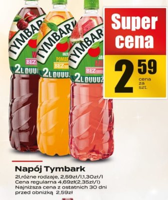 Napój Tymbark różne rodzaje promocja w Supeco