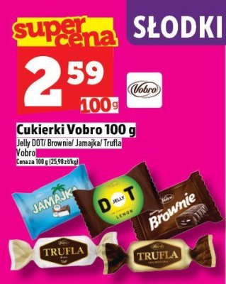 Cukierki Vobro 100 g promocja w TOPAZ