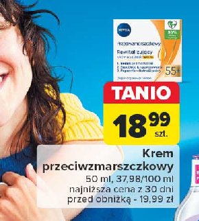 Krem rewitalizujący na dzień 55+ Nivea anti-wrinkle promocja