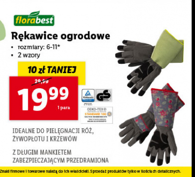 R臋kawice ogrodowe Florabest promocja