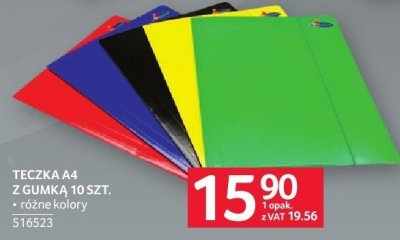 Teczka A4 z gumką 10 szt. promocja w Selgros
