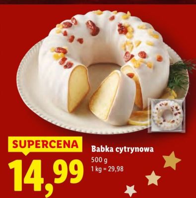 Babka cytrynowa promocja w Lidl