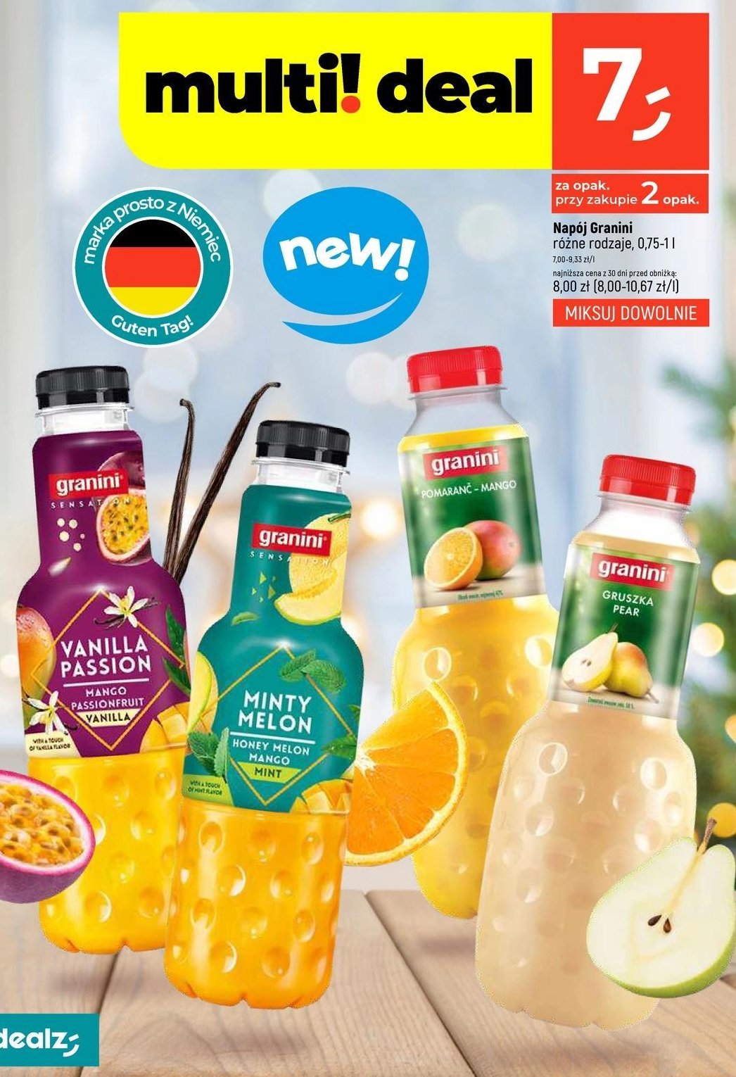 Napój minty melon Granini promocja