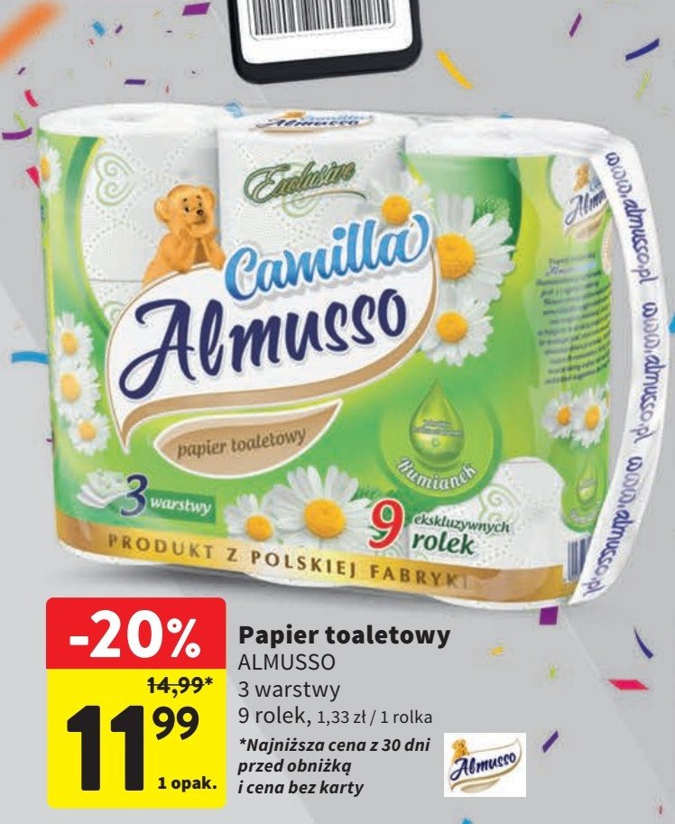 Papier toaletowy Almusso camilla promocja