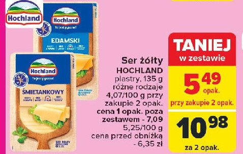 Ser edamski plastry Hochland promocja