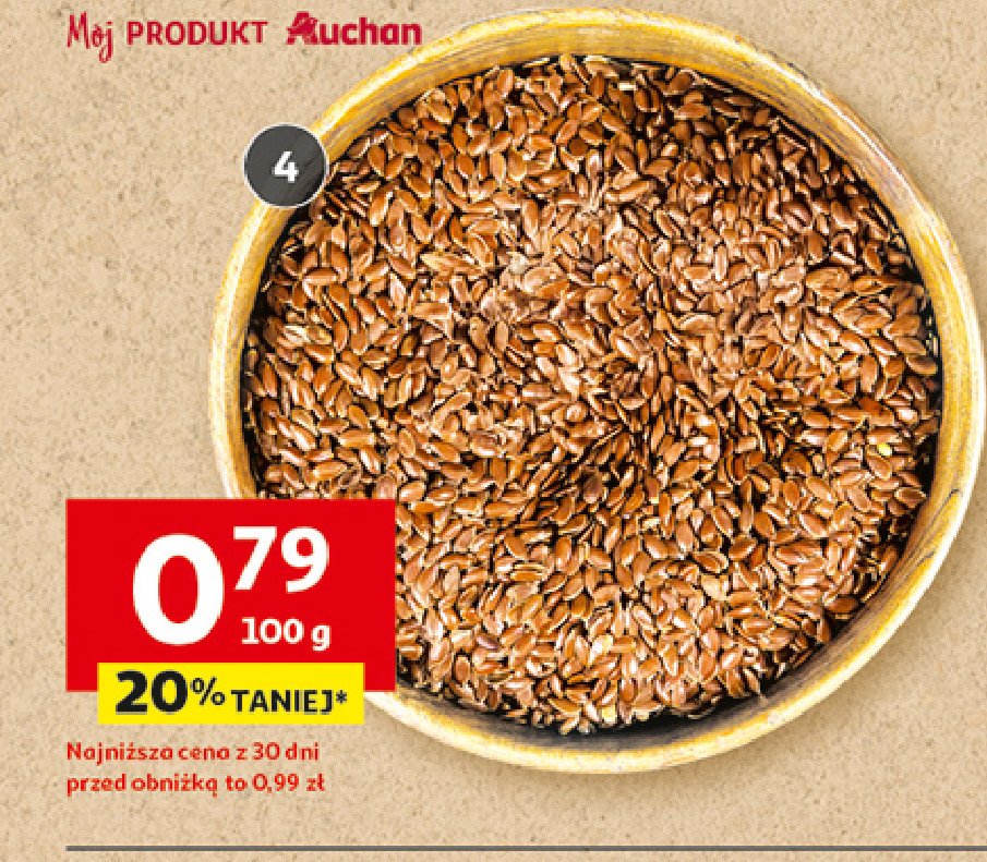 Siemię lniane promocja w Auchan