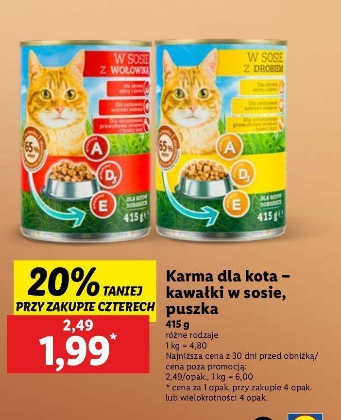Karma w sosie z drobiem SWEET CAT promocja