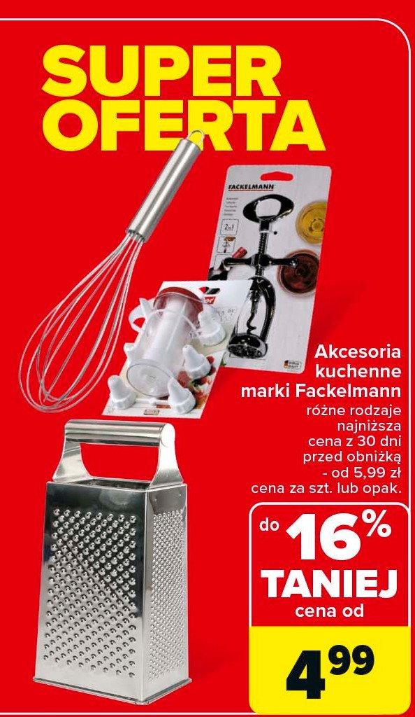 Tarka czterostronna Fackelmann promocja w Carrefour Market