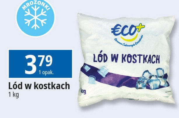 Lód w kostkach Eco+ promocja w Leclerc