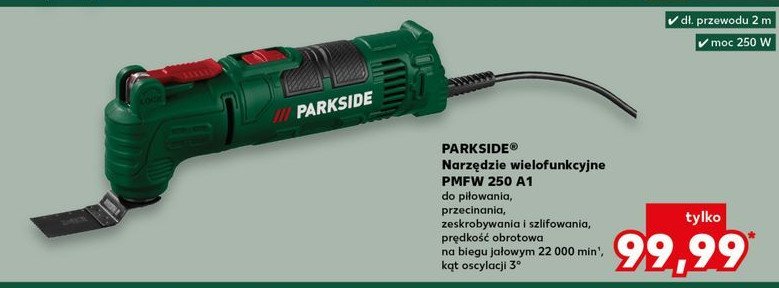 Narzędzie wielofukncyjne pmfw 250 a1 Parkside promocja