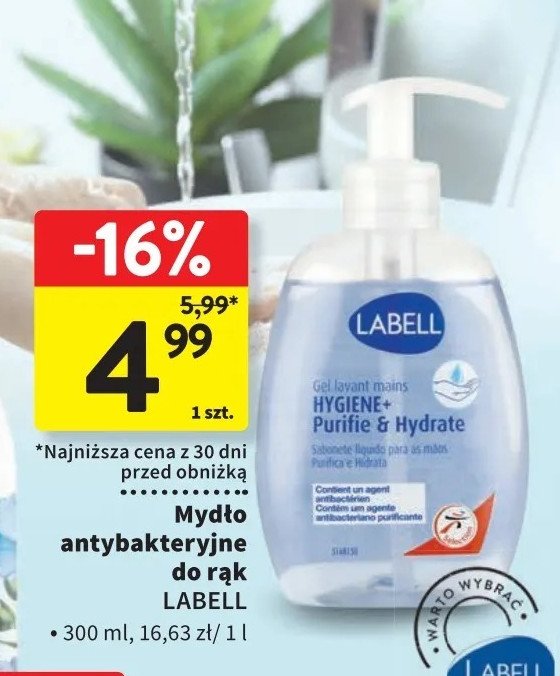 Mydło w płynie hygiene pro Labell promocja