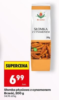 Słomka płysiowa z cynamonem Brzesc promocja w Biedronka