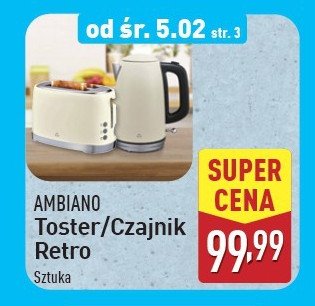 Czajnik elektryczny retro 1.7 l AMBIANO promocja w Aldi