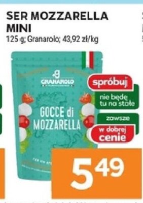 Ser Mozzarella Mini Granarolo promocja w Stokrotka