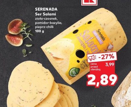 Ser z czarnym pieprzem i papryką chilli Serenada salami promocja