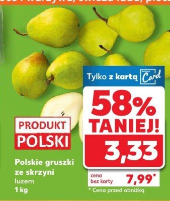 Gruszki promocja w Kaufland