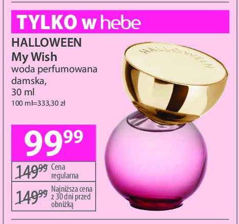 Woda perfumowana Halloween my wish promocja