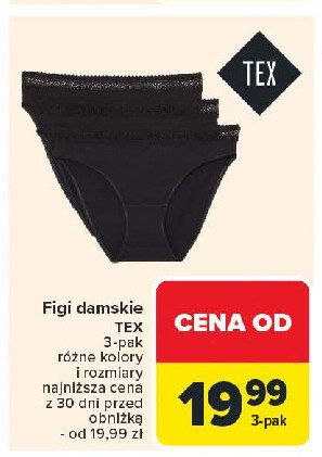 Figi damskie Tex promocja