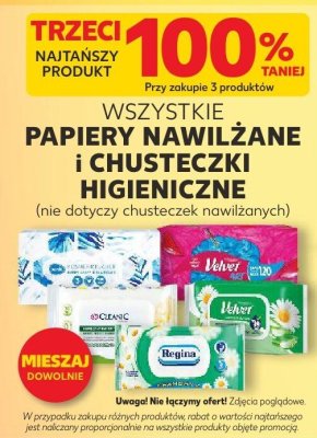 Papiery nawilżane wszystkie rodzaje Kaufland promocja w Kaufland