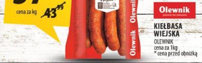 Kiełbasa wiejska Olewaik promocja w Arhelan