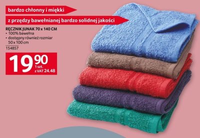 Ręcznik JUNAK 70 x 140 cm promocja w Selgros
