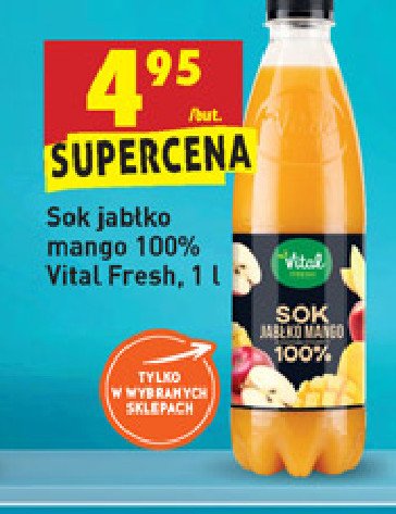 Sok 100 % jabłko-mango Vital fresh promocja