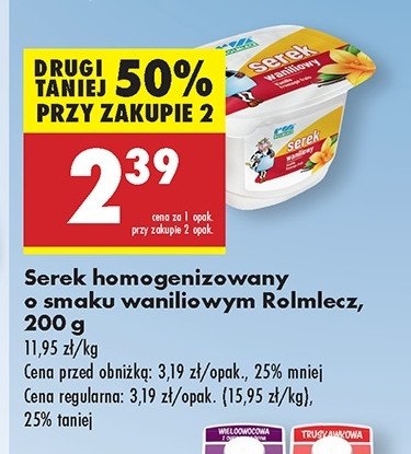 Serek wanilia Rolmlecz promocja