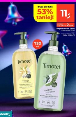 Szampon do włosów Timotei różne rodzaje, 750 ml promocja w Dealz