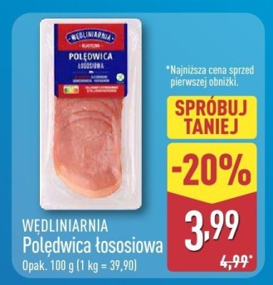 Polędwica tososiowa  promocja w Aldi