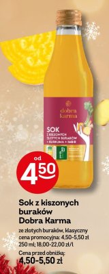 Sok z kiszonych buraków Dobra Karma promocja w Żabka