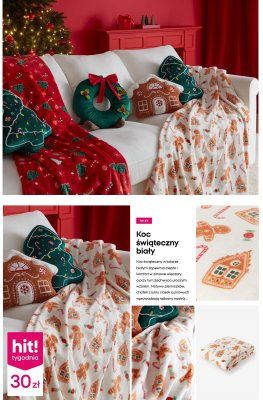 Koc świąteczny biały promocja w Pepco