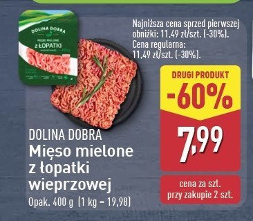 Mi臋so mielone z 艂opatki wieprzowej Dolina dobra promocja