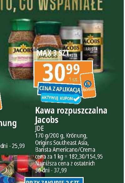 Kawa Jacobs crema gold promocja